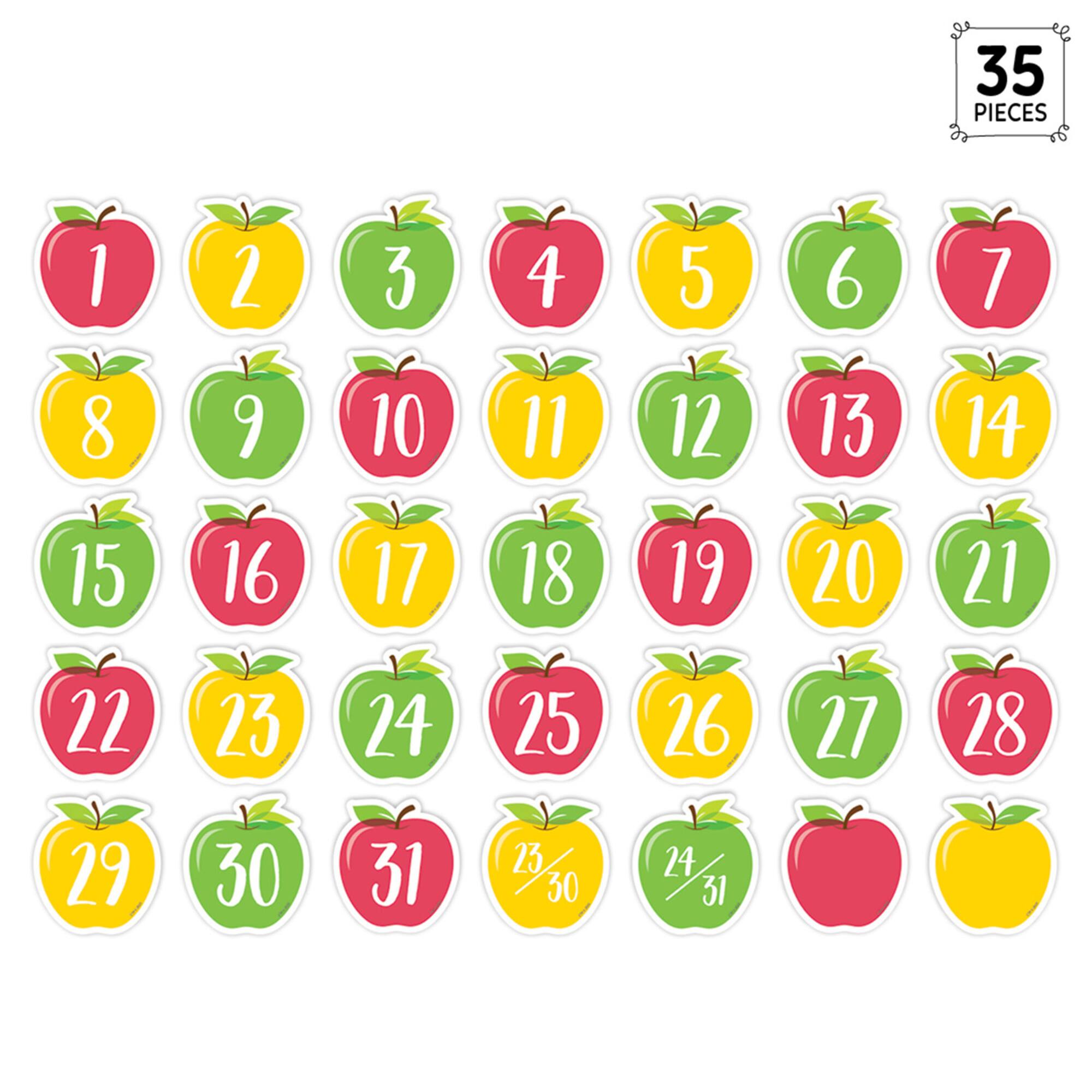 Creative Teaching Press® Apple Time Apples Calendar Days, 35 Pieces Per Pack, 3 Packs